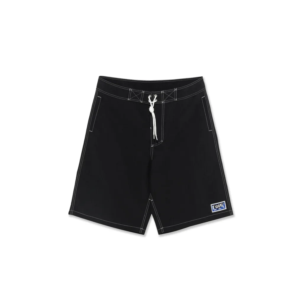 Polar Skate Co SU23 Spiral Surf Swim Shorts Black 1