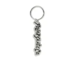 Key Chain Surf Logo - Silver / Black