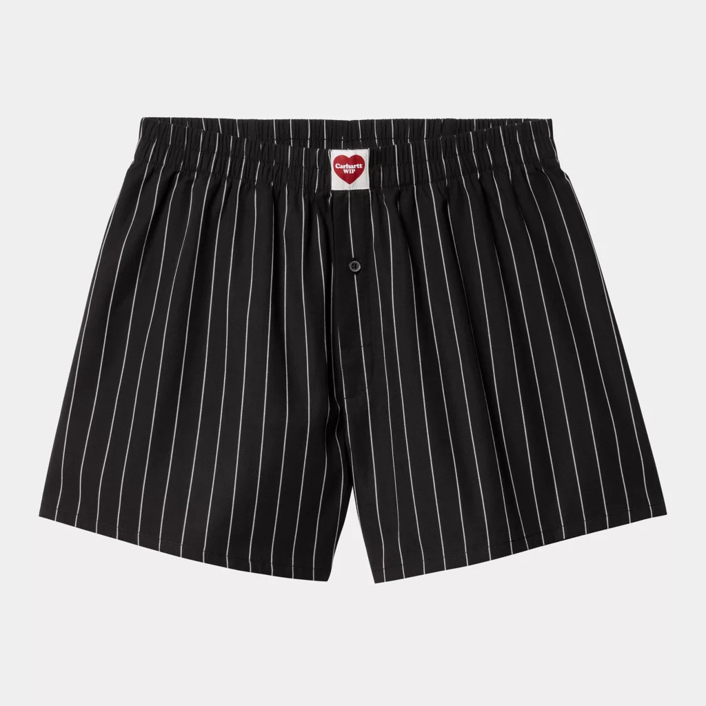cotton boxer seaton stripe black 1915