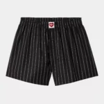 Cotton Boxer Stripe - Black / Wax