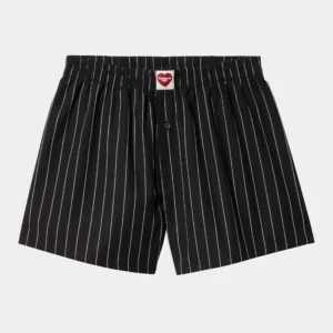 Cotton Boxer Stripe - Black / Wax