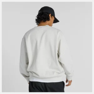 French Terry Crew - Oatmeal Heather - Bild 3