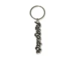 Key Chain Surf Logo - Silver / Black