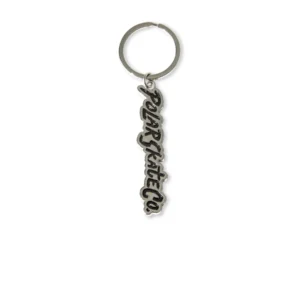 Key Chain Surf Logo - Silver / Black