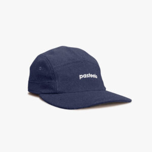 WOOL BLEND 5-PANEL CAP - NAVY