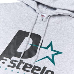 P STEELO HOODIE - HEATHER GREY / BLACK - Bild 3