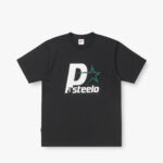 P STEELO TEE - BLACK / WHITE