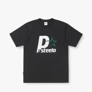 P STEELO TEE - BLACK / WHITE