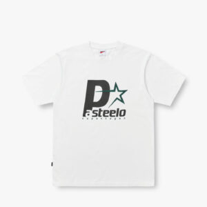 P STEELO TEE - WHITE / BLACK