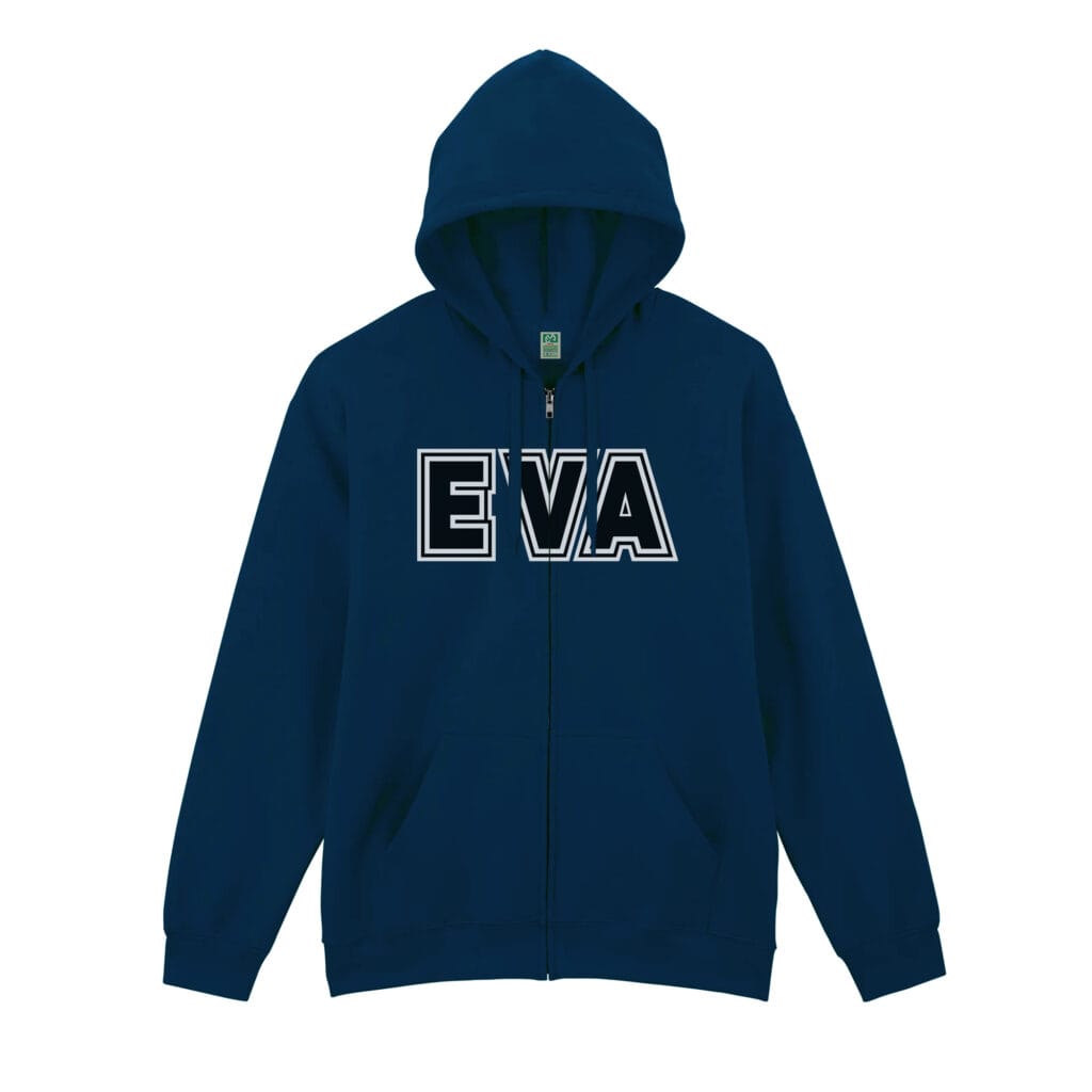 Army Zip Hoodie Navy