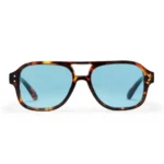 COCAS - TURTLE BROWN / LIGHT BLUE