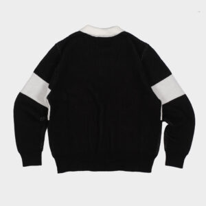 Menton Knitted Polo - Black/Ivory - Bild 2