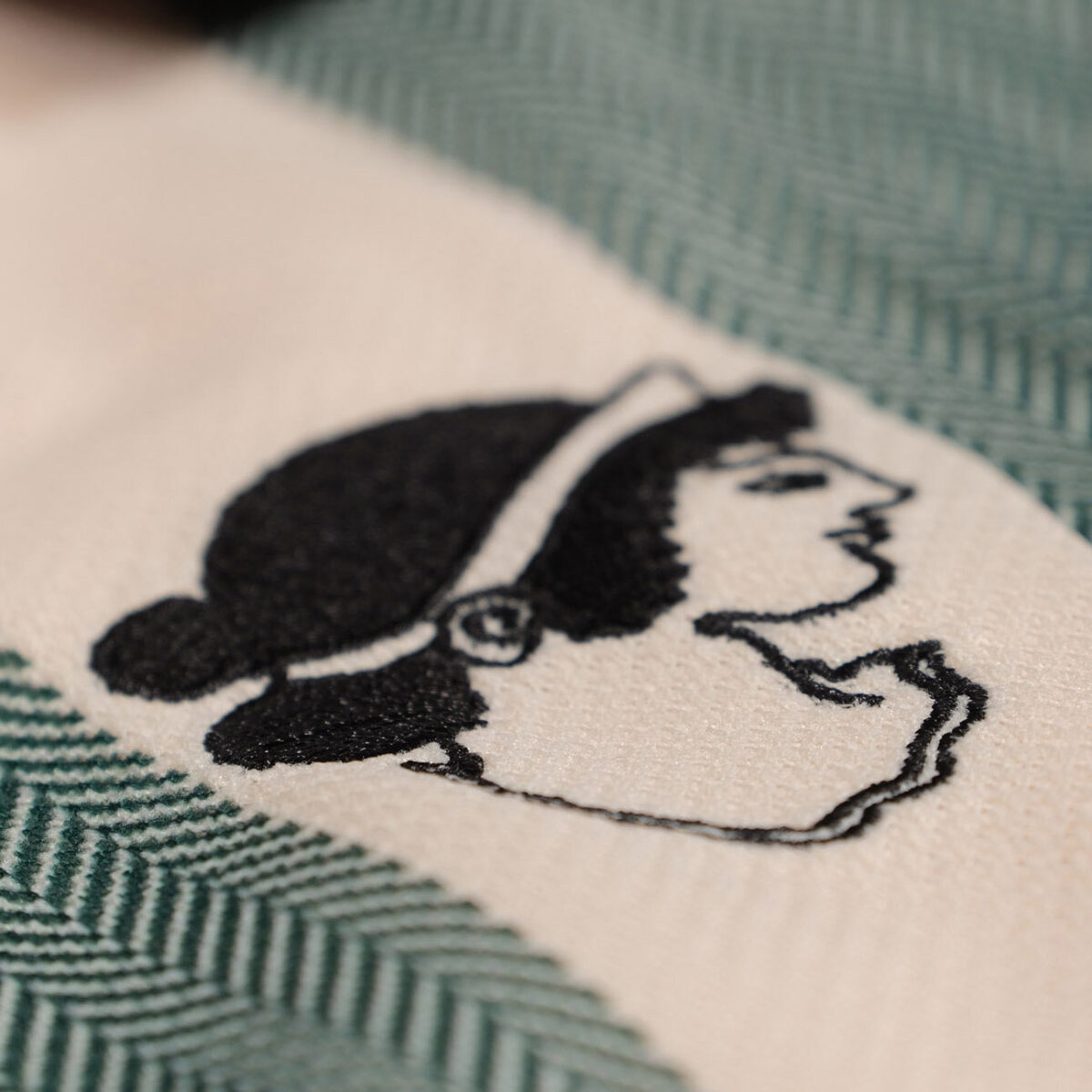 Sud Shortsleeve Jersey - Natural/Dark Green - Bild 3