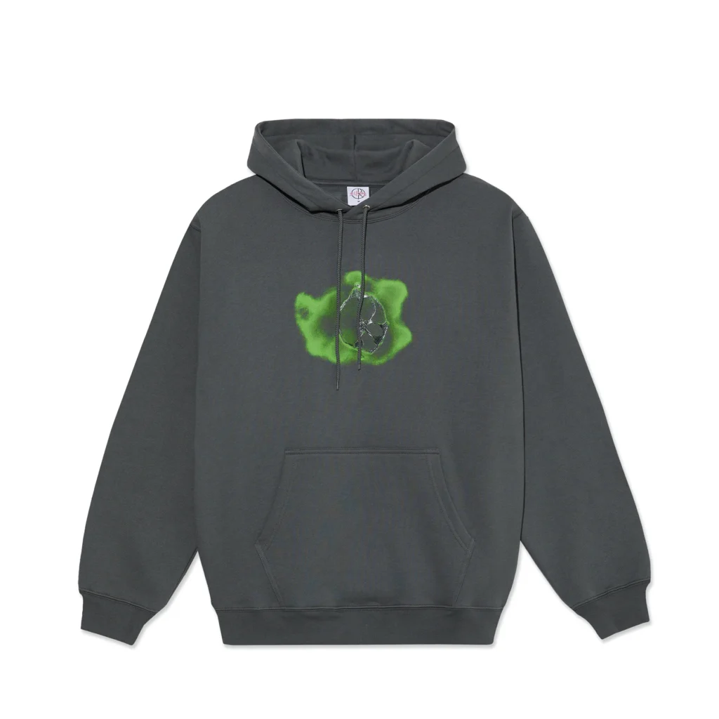 Polar Skate Co F25 Dave Hoodie Metal Logo Graphite 1