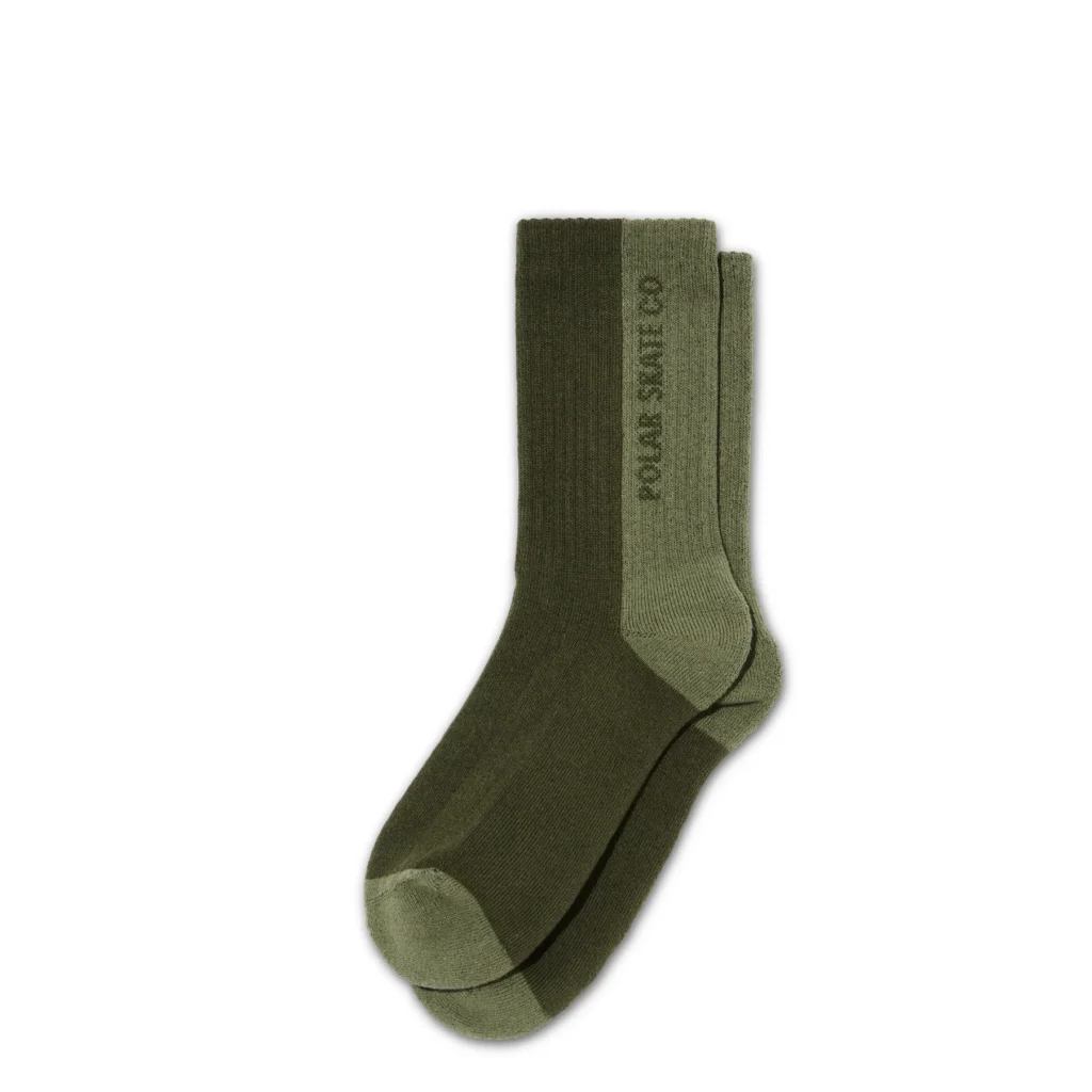 Polar Skate Co F25 Rib Socks Uniform Green d9abbded 6cc7 4d80 893f 6b5ca666c36d