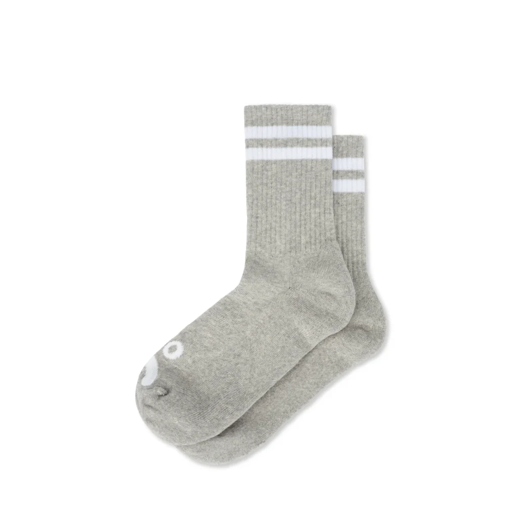 Polar Skate Co SU24 Rib Socks Happy Sad HetrGry 1
