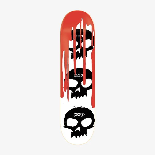 3 Skull Blood White - 8,5"