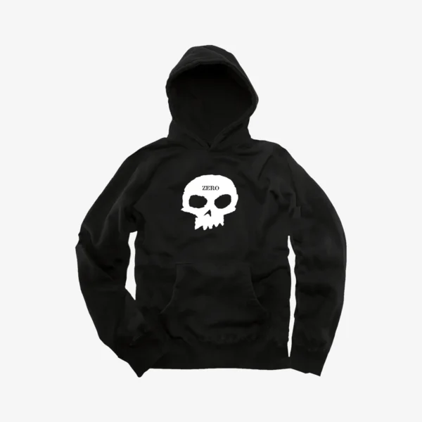 Single Skull Pullover - Black / White