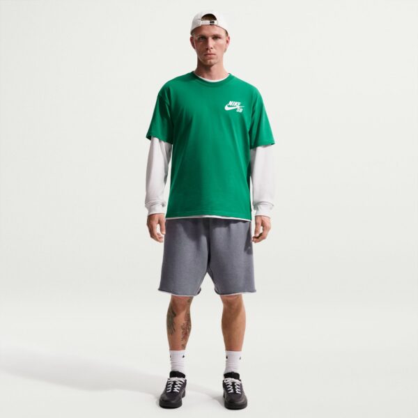 Graphic Fleece Skate Shorts - Cool Grey