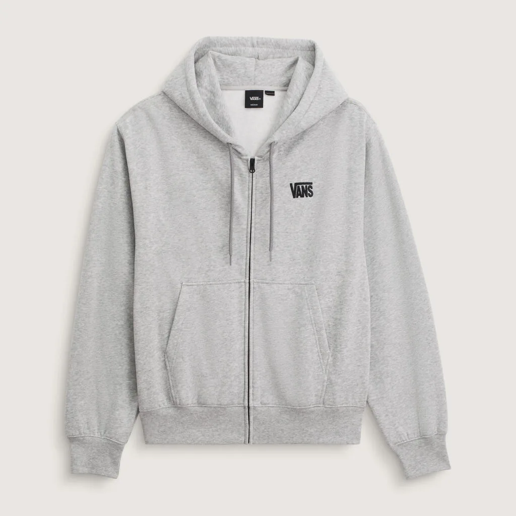 Front STRETCH LOGO FULL ZIP CEMENT HEAT