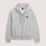  STRETCH LOGO FULL ZIP - CEMENT HEAT