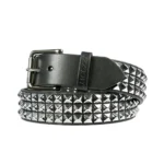PU Leather Studded Belt black