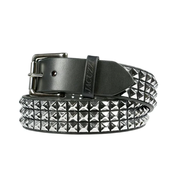 PU Leather Studded Belt black
