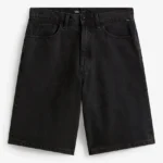 Check-5 Baggy Denim Short - Washed Black