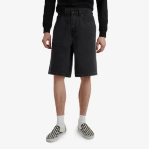 Check-5 Baggy Denim Short - Washed Black - Bild 3