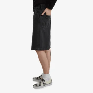 Check-5 Baggy Denim Short - Washed Black - Bild 4