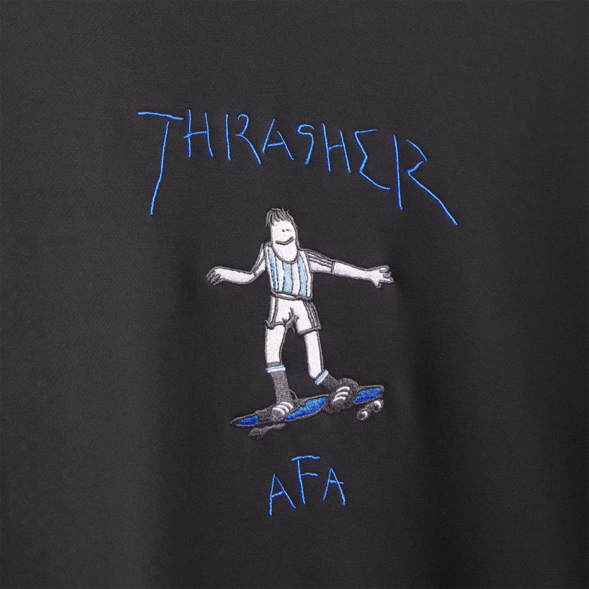 THRASHER x AFA ARGENTINA Crewneck - Black - Bild 4