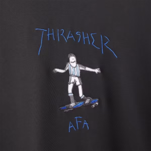 THRASHER x AFA ARGENTINA Crewneck - Black - Bild 4