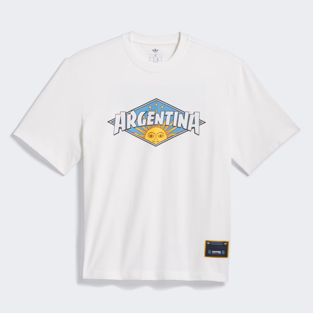 Argentina x Thrasher T Shirt White KX4544 01 laydown