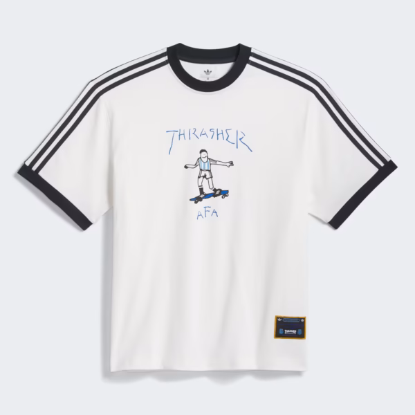 Thrasher X Argentina Gonz Ringer T-Shirt - White