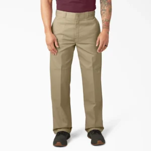Loose Fit Twill Work Pant - Khaki