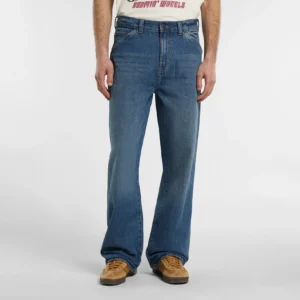 Springerville Baggy Straight Work Jeans - Blue Fade Wash - Bild 3