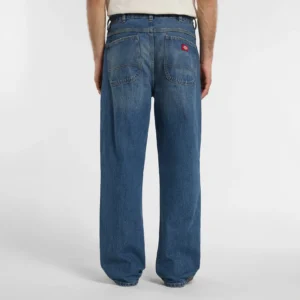 Springerville Baggy Straight Work Jeans - Blue Fade Wash - Bild 4