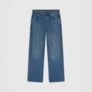 Springerville Baggy Straight Work Jeans - Blue Fade Wash