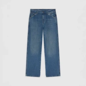 Springerville Baggy Straight Work Jeans - Blue Fade Wash