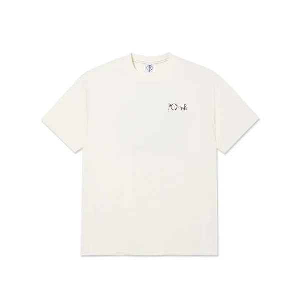 Contrast Tee - Stroke Logo - Ivory/Black