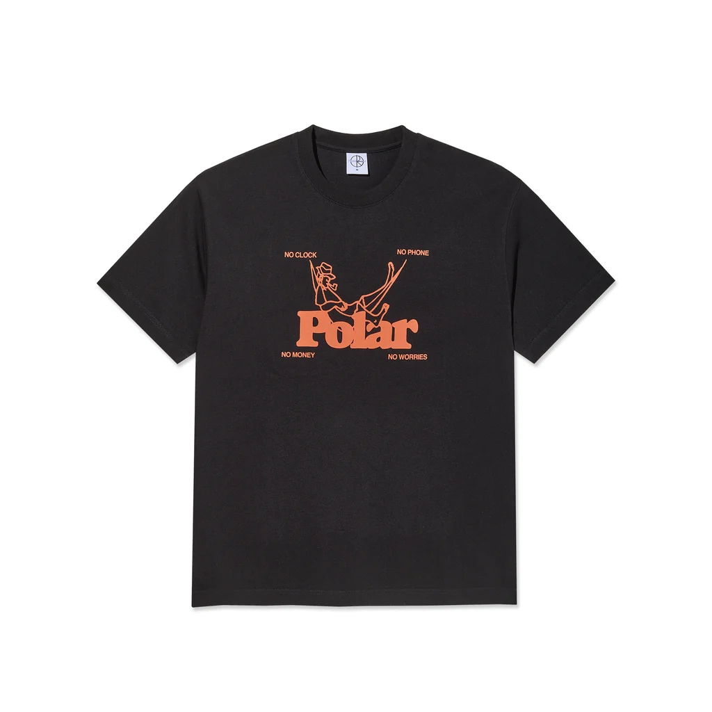 Polar Skate Co SU26 Tee No Worries Black