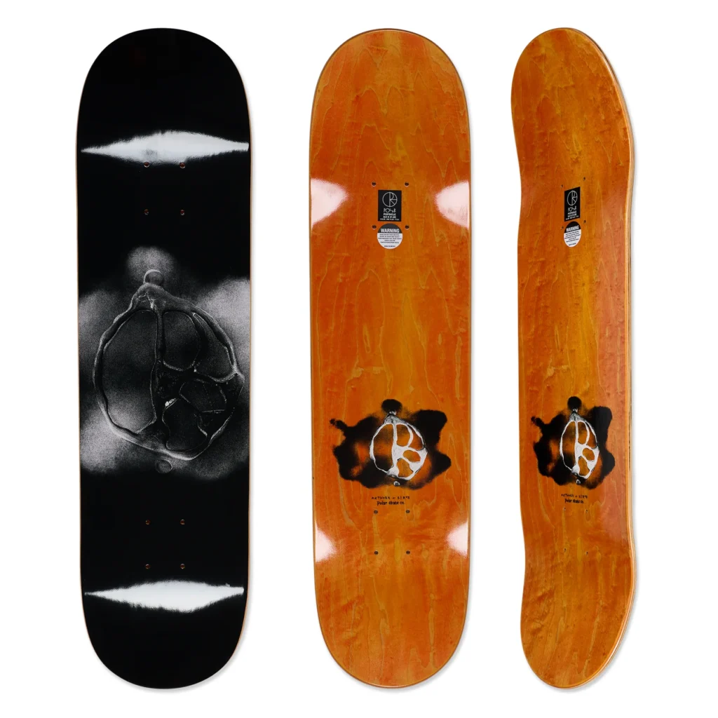 Polar Skate Co W25 HG Deck Team Stroke Logo Black
