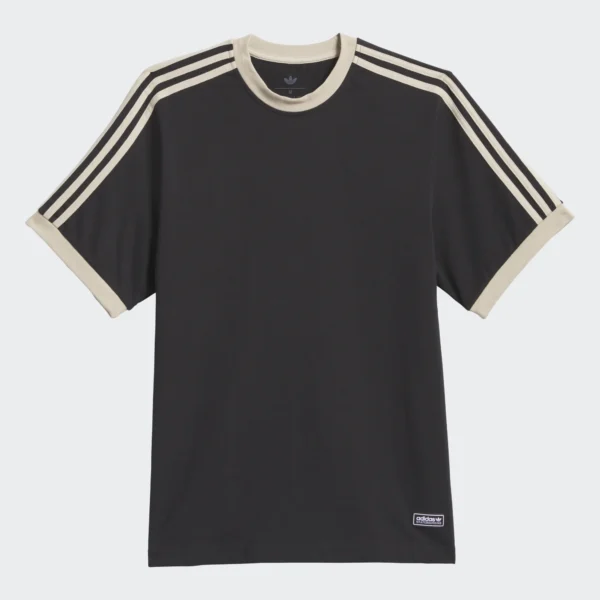 Skateboarding Ringer Tee - Black