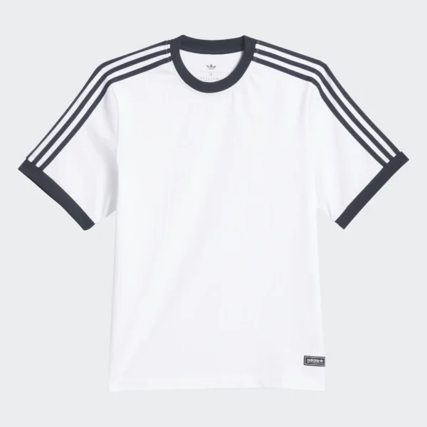 Skateboarding Ringer Tee - White