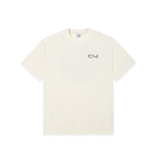 Contrast Tee - Fill Logo - Ivory/Black