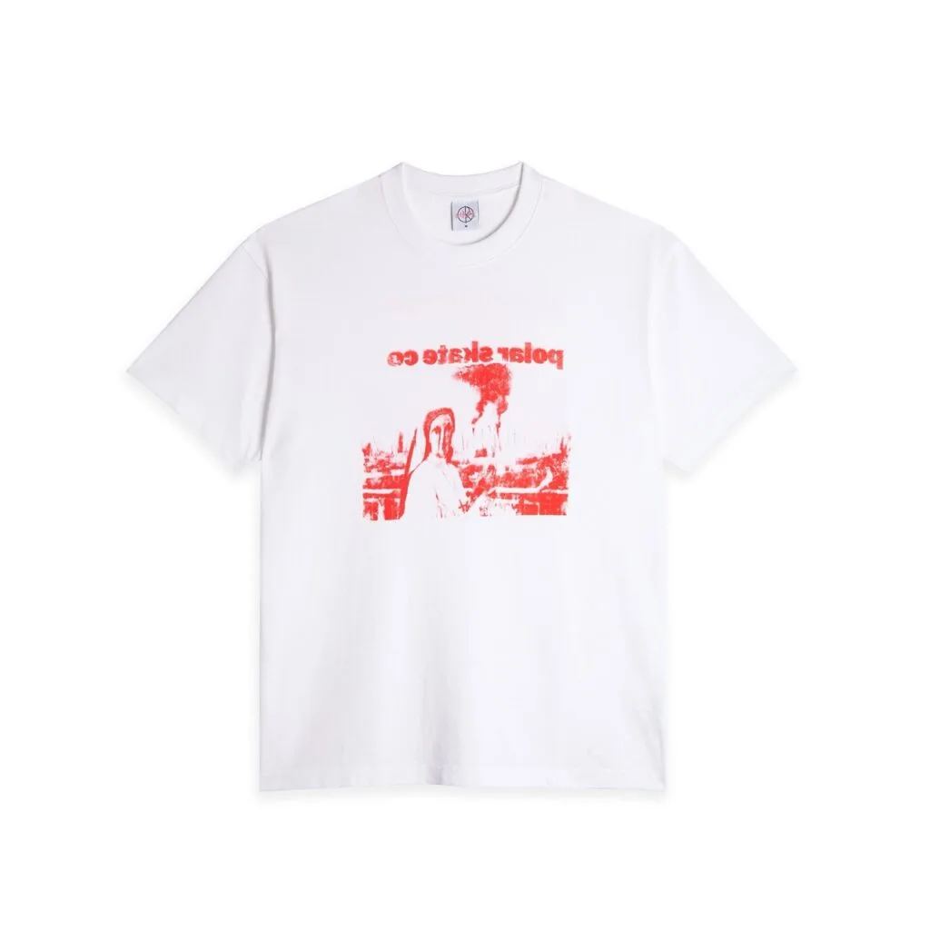 Polar Skate Co F26 Tee Apocalypse Nun White 1 stor