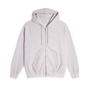 Waffle Zip Hoodie - Pale Taupe