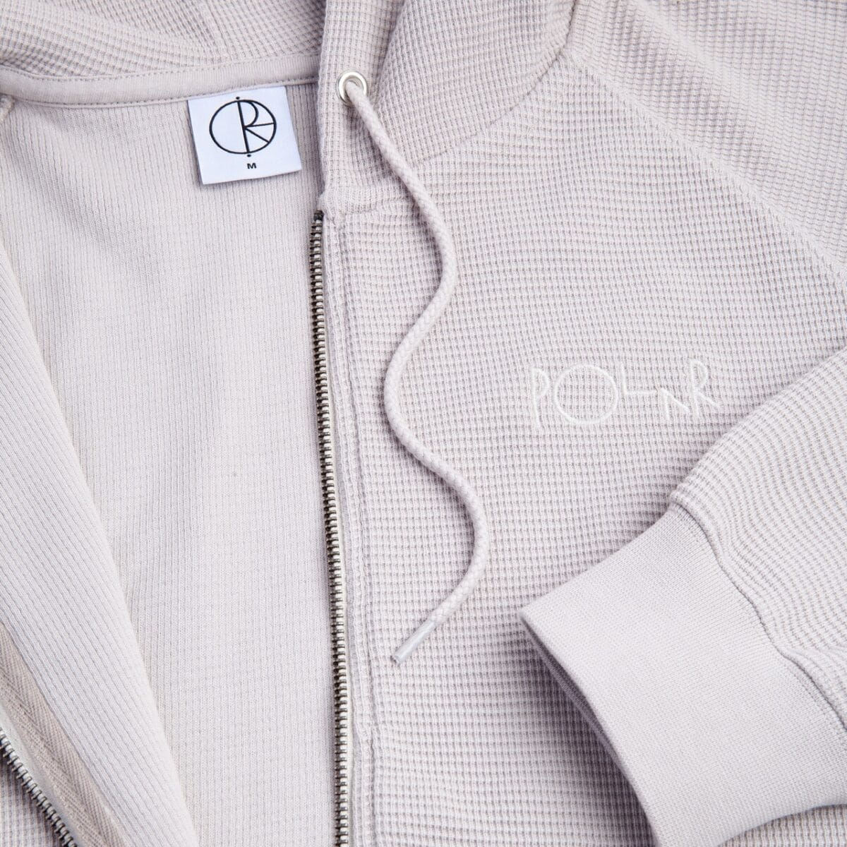 Waffle Zip Hoodie - Pale Taupe - Bild 4