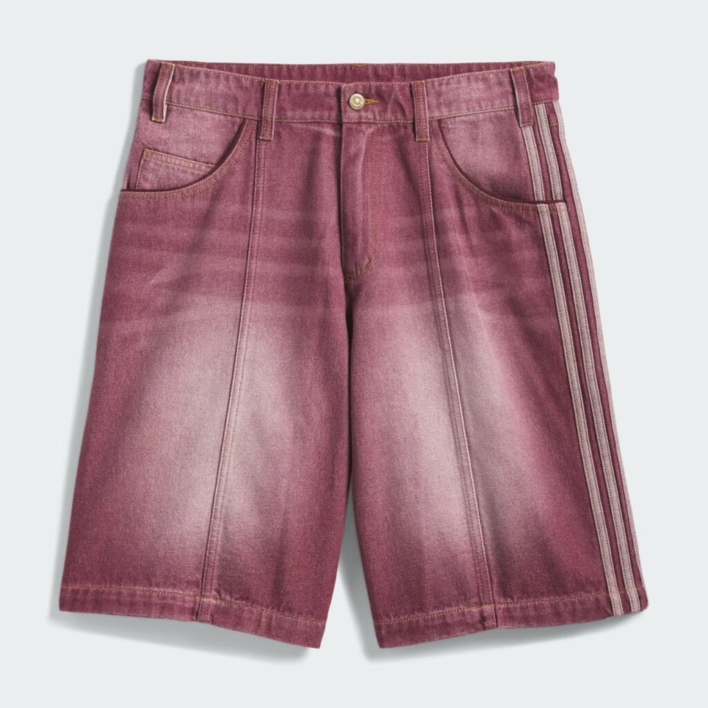 SKATEBOARDING x TYSHAWN SHORTS I TVATTAD DENIM Burgundy KT4452 01 laydown stor