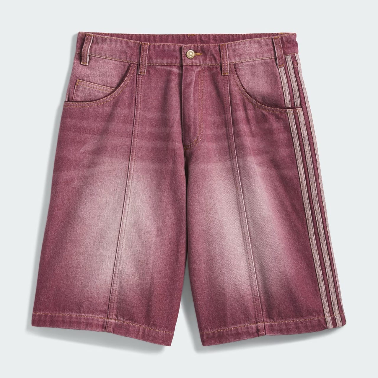 SKATEBOARDING x TYSHAWN WASHED DENIM SHORTS - Maroon - Bild 1